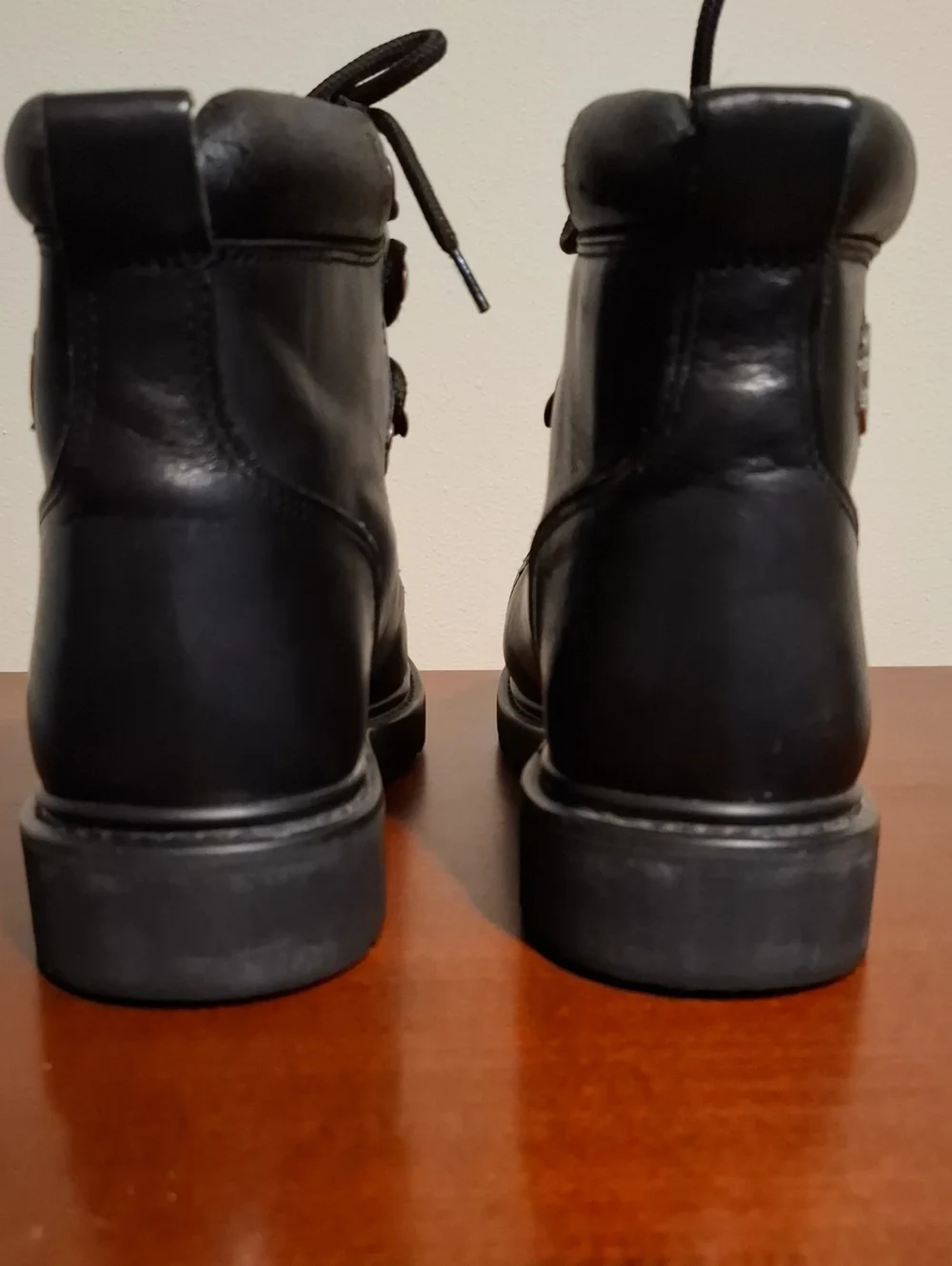 Harley-Davidson Black Leather Men's Lace-Up Work Boots Size 10